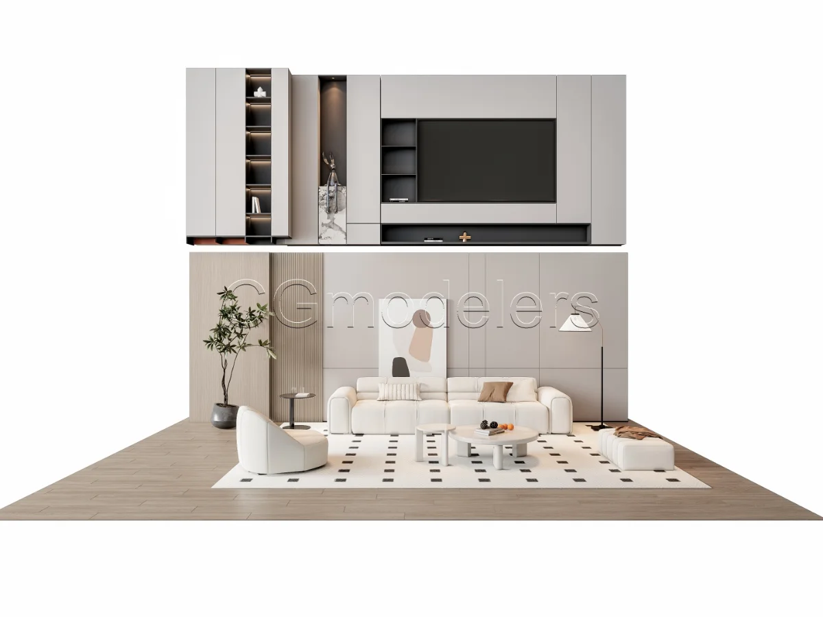 MODERN LUXURY LIVING ROOM SET 9 Image 13