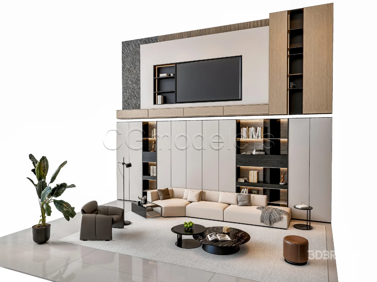 MODERN LUXURY LIVING ROOM SET 4 Image 18