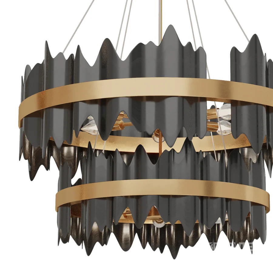Verda Modern Circular Chandelier Image 4