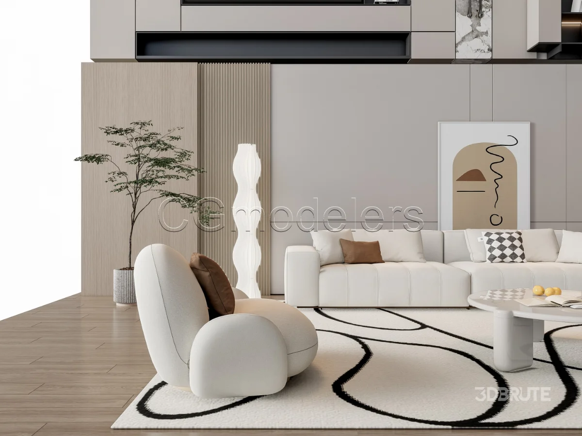 MODERN LUXURY LIVING ROOM SET 15 Image 14