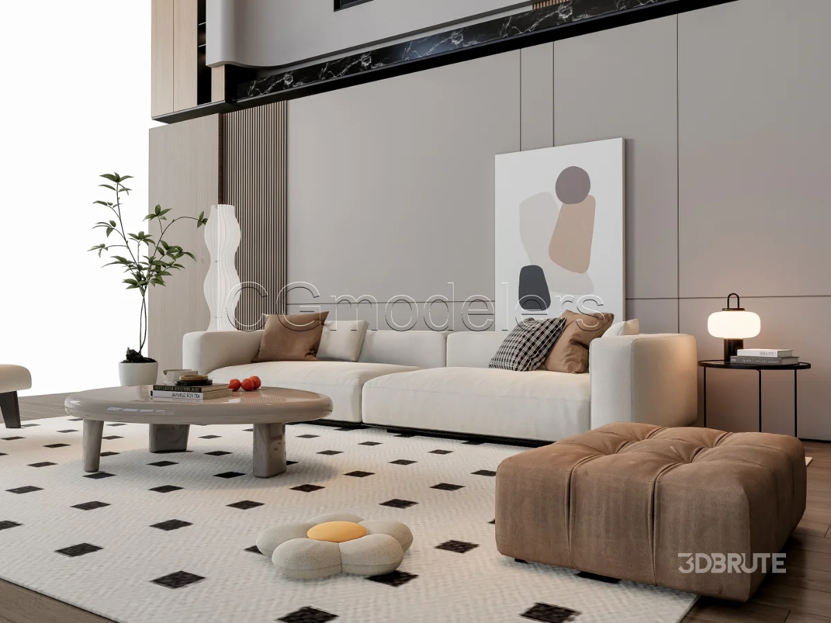 MODERN LUXURY LIVING ROOM SET 19 Image 18
