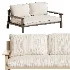 Amir 2-Seater Outdoor Day Bed in Acacia - Thumbnail 2
