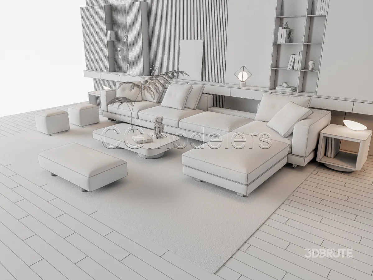 MODERN LUXURY LIVING ROOM SET 16 Image 15