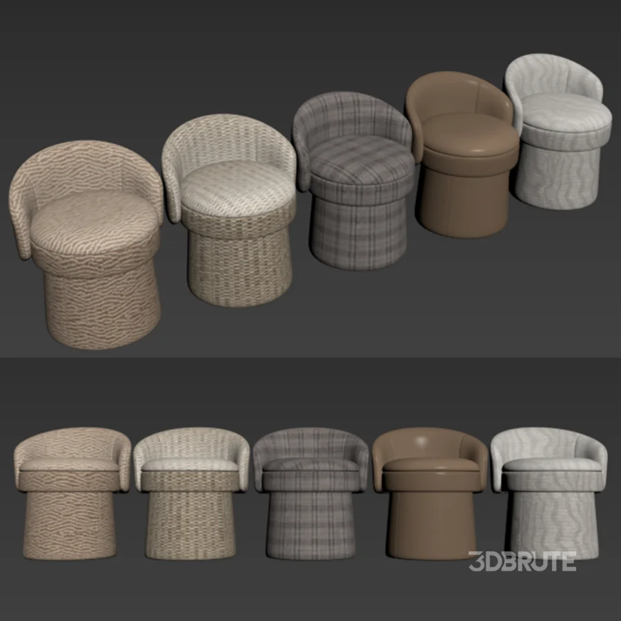 Ocotea Home Vanity Stool Image 6
