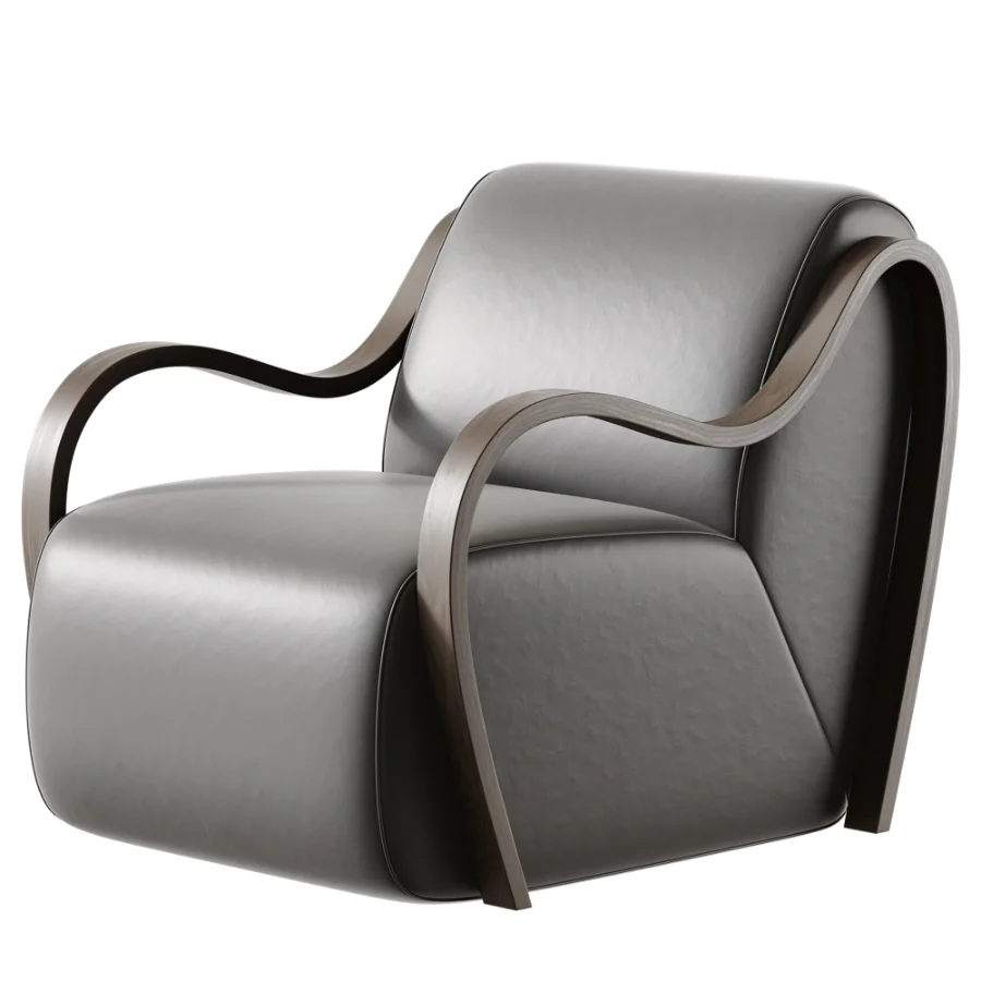 Upholstered Lounge Chair Image 3