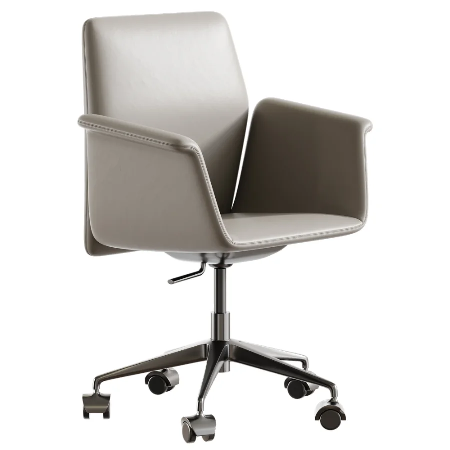 Swivel leather office chair Image 3