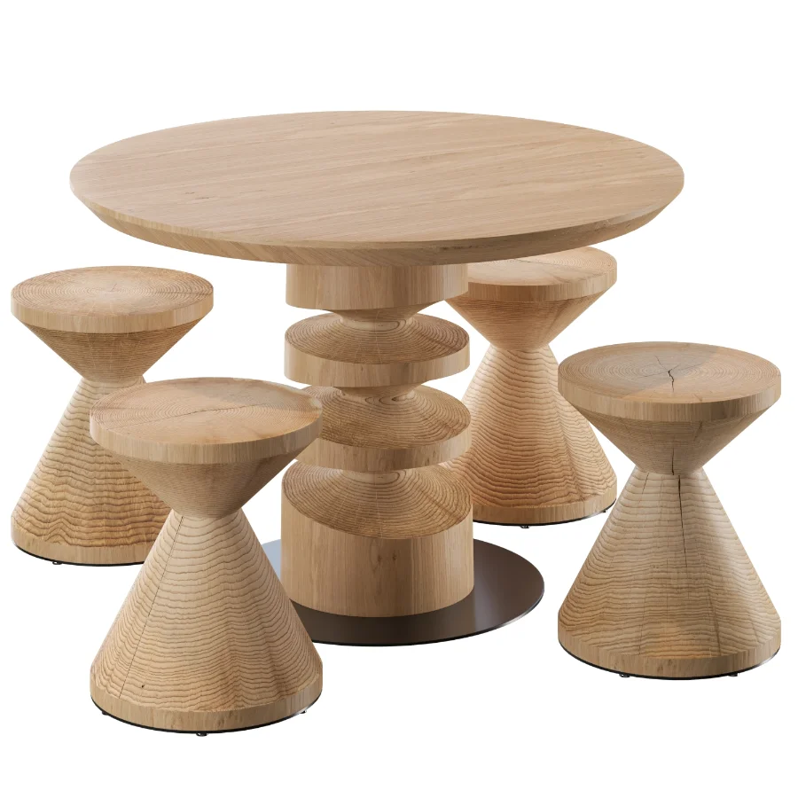 Tornado Table & Apex Stool | Riva1920 Image 4