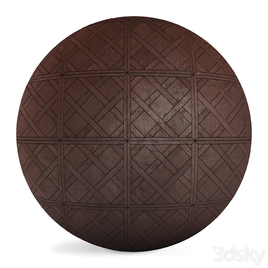 FB22 PBR Parquet floor and wooden mosaic 4K Image 6