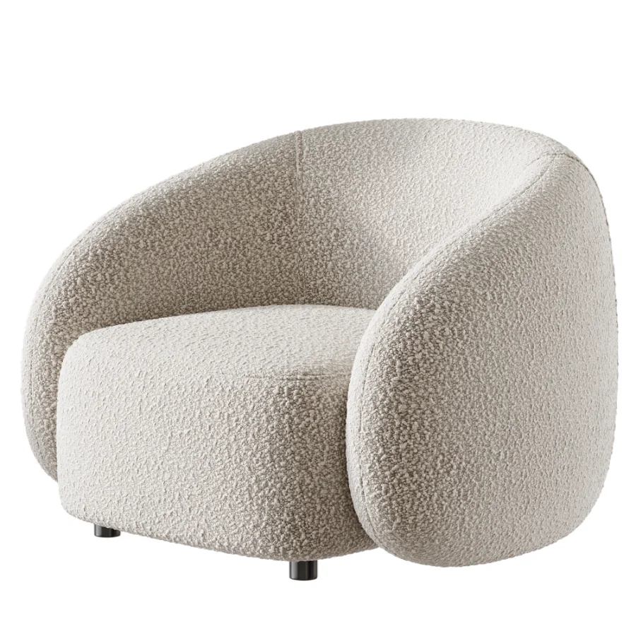 Modern Leather Armchair Image 2