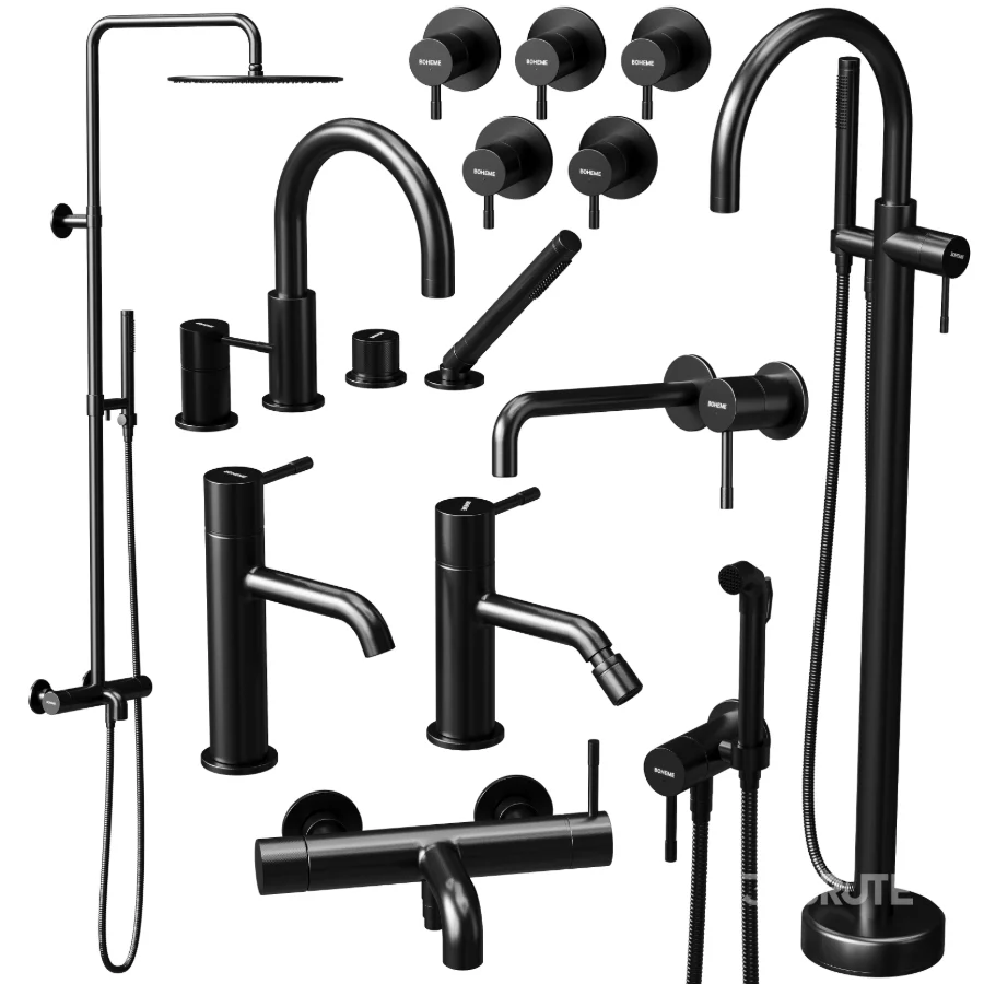 BOHEME UNO Faucet & Shower Set Image 2