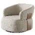 Hillip 360 Rotation Modern Barrel Chair - Thumbnail 2