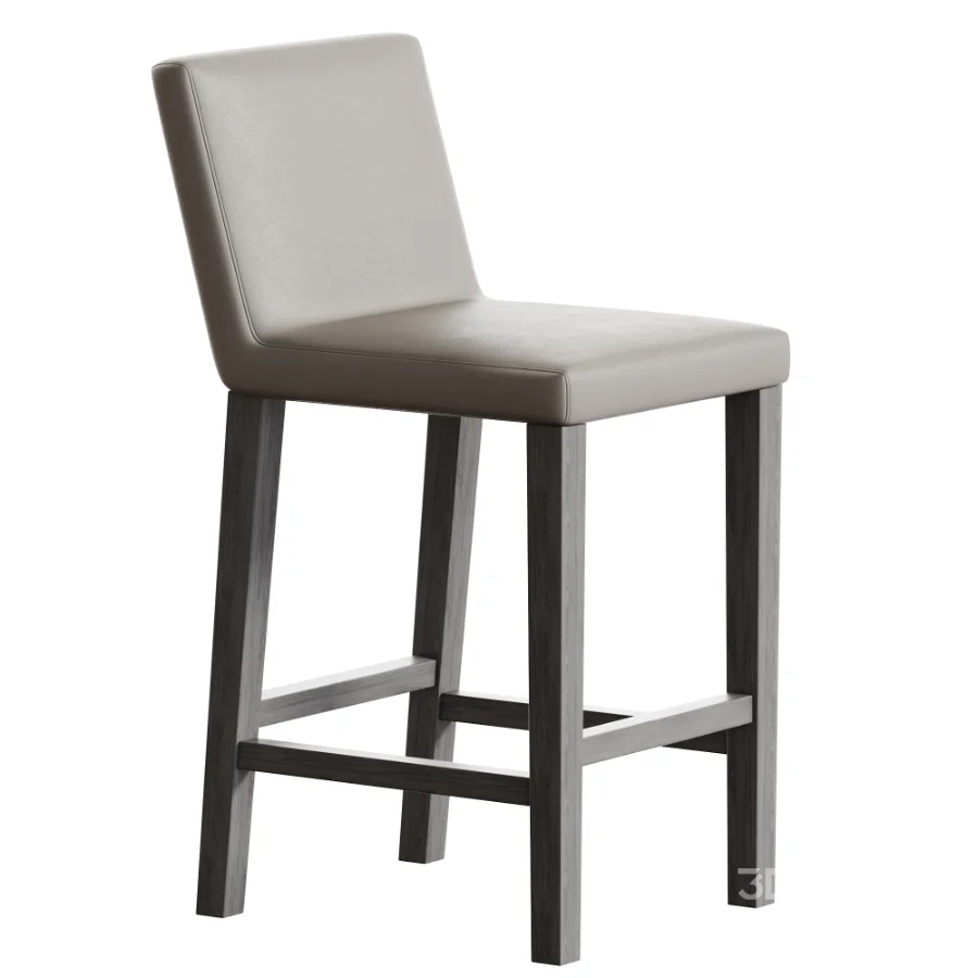 Morgan Armless Fabric Bar Counter Stool Image 2