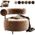 Naduvi Miley Velvet Right Cremekleurig Sofa - Thumbnail 5