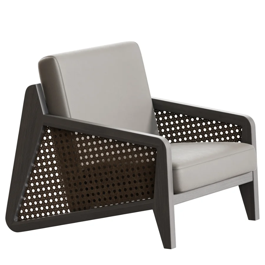 Solid Color Ash Arm Chair Image 3