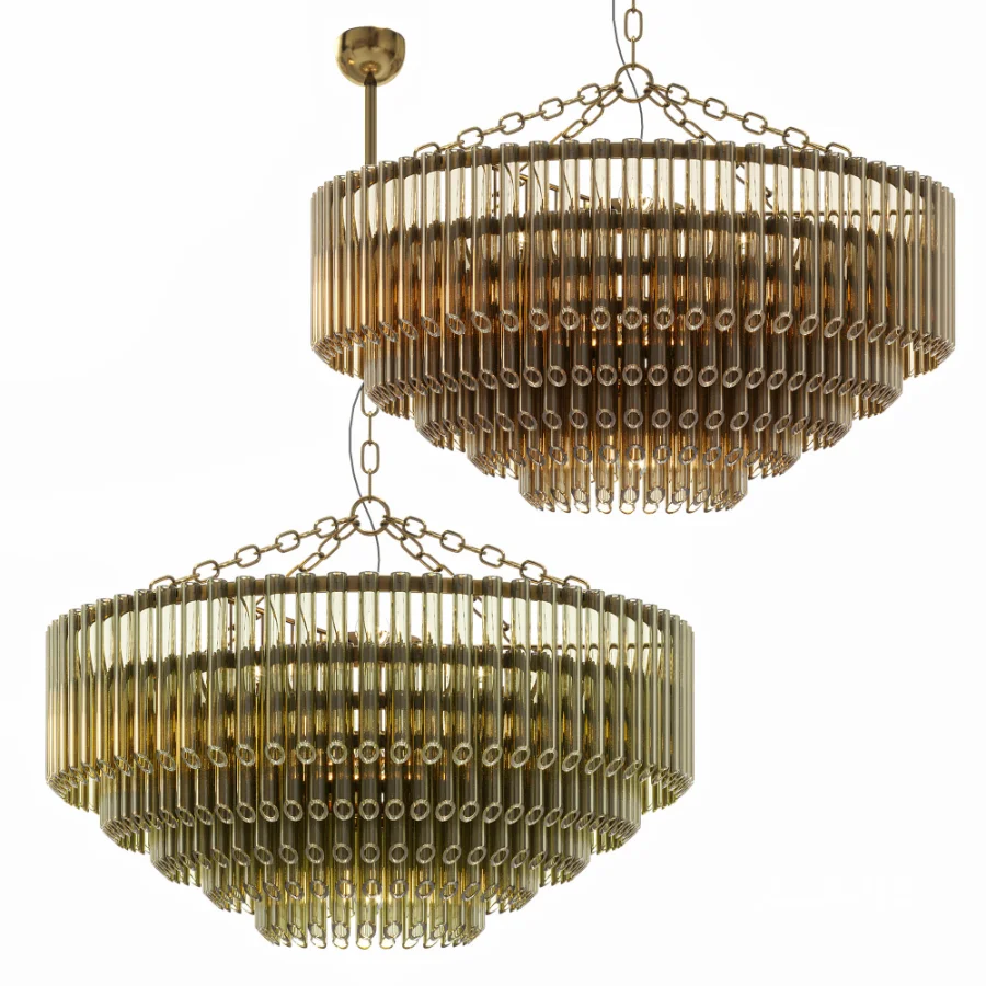 Petalia 9 light aged brass Image 3