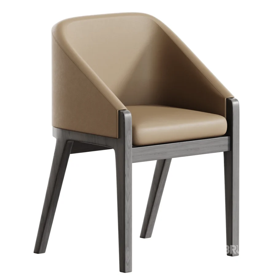 Upholstered wood side chair Image 2
