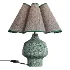 Table Lamp ValueLights Jamie Green Ceramic Table Lamp by Matalan - Thumbnail 1