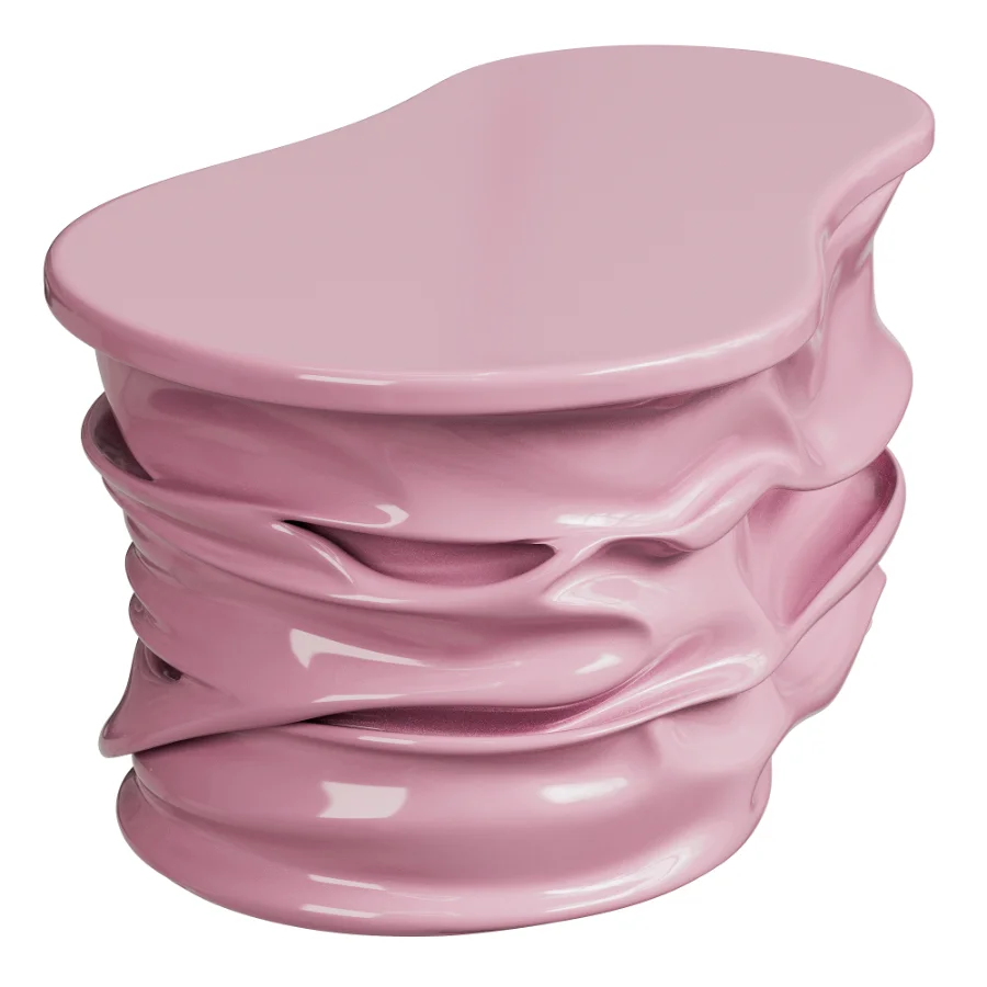 Dafne Pink Resin Coffee Table Image 2