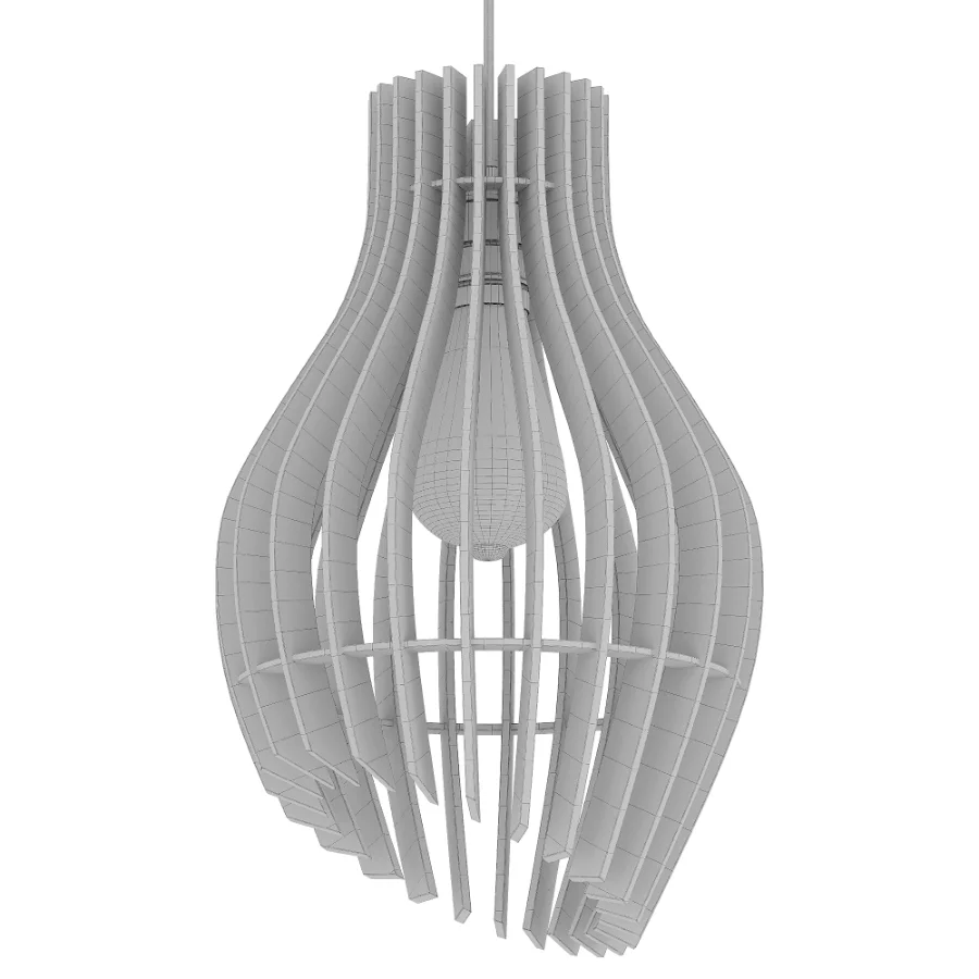 Plywood Pendant Lamp Image 2