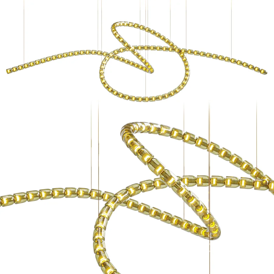 Gabriel Twist LED Chandelier Image 3