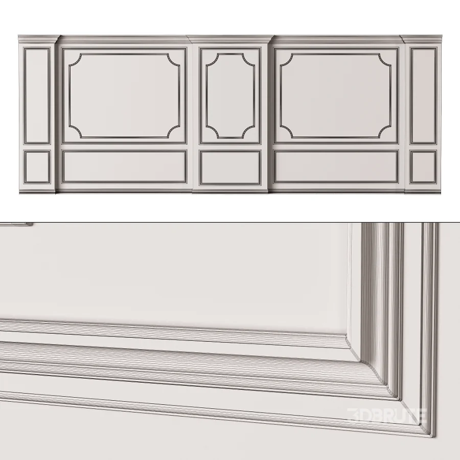Classic 3D Wall Panel Elegant Design for Interior Decor 18 Image 6