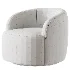 Gwyneth Ivory Boucle Swivel Chair by goop - Thumbnail 7
