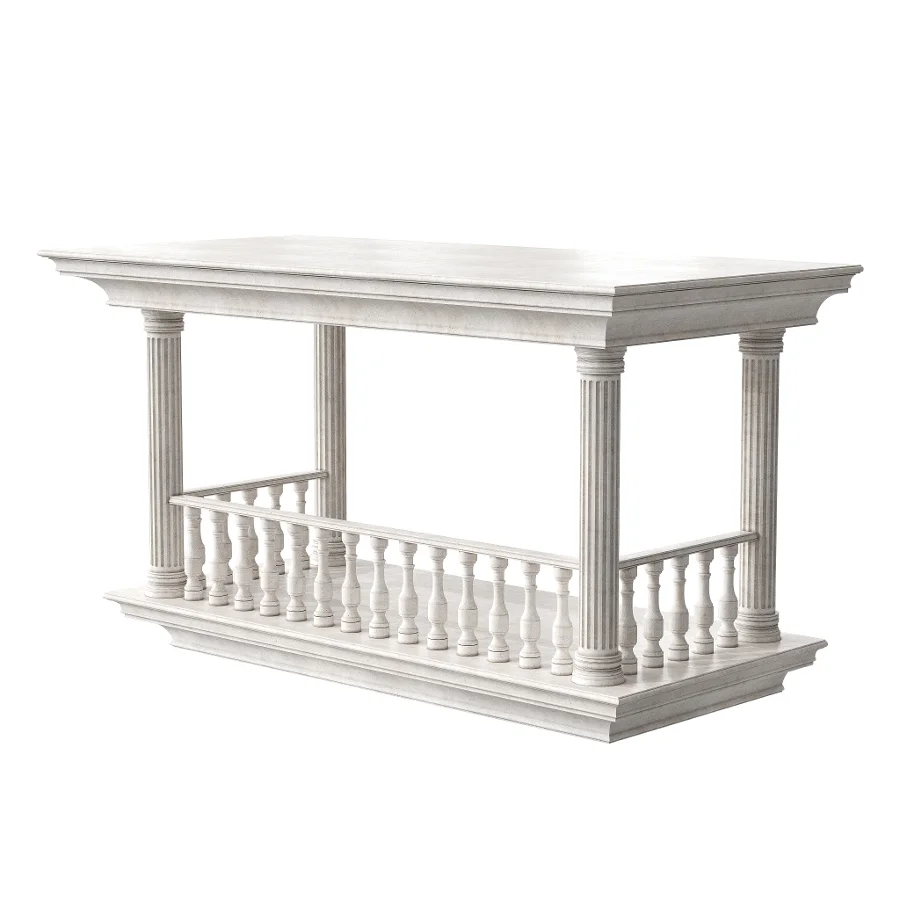 Classical Balcony With Marble Baluster Detailing – Facade Element 2 Image 4