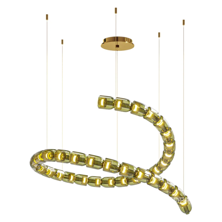 Gabriel Spiral Chandelier Led Image 6