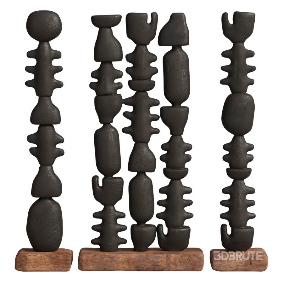 Abstract Sculptural Columns 02 Image 1