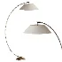 Circo arc bronze and linen floor lamp - Thumbnail 1