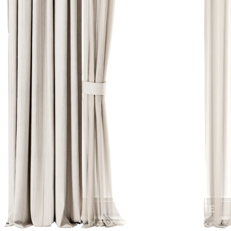 Silk and Cotton Curtain Set 122 Image 3
