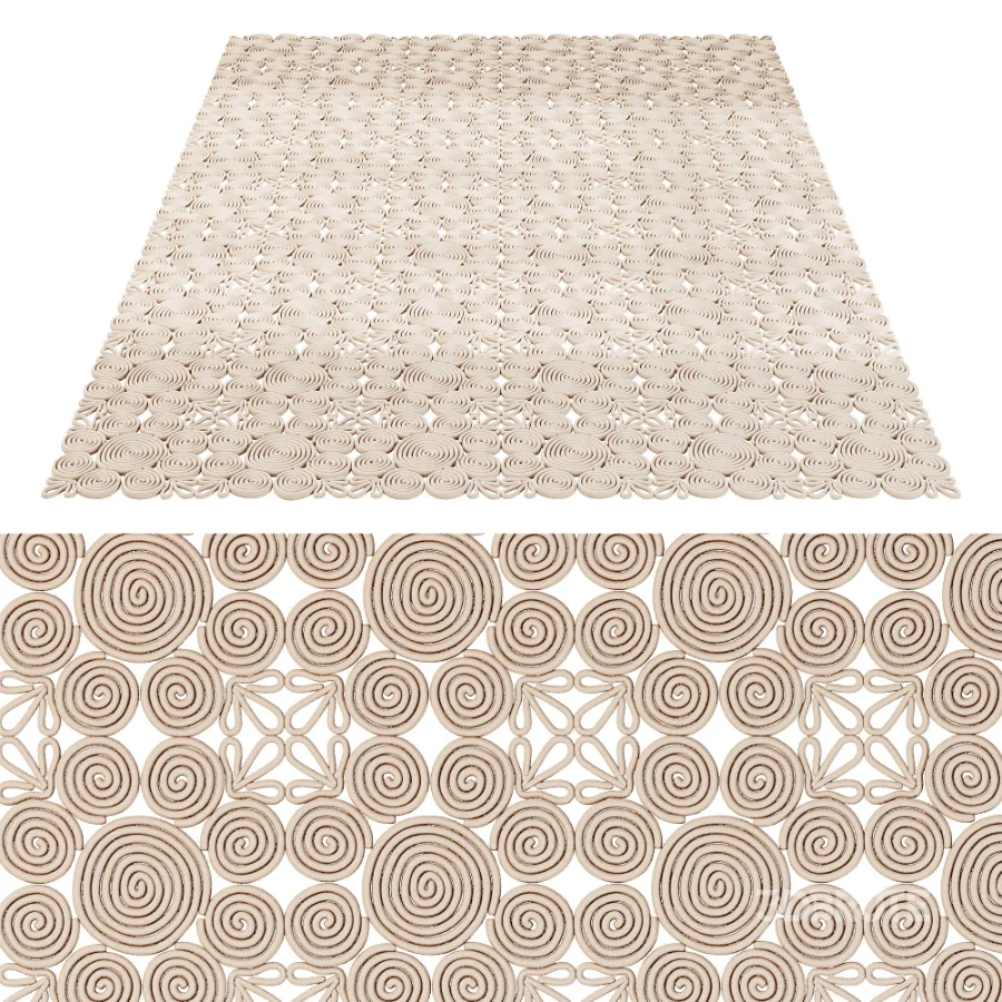 Modern Carpet Rattan Image 3