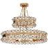 Bronze Modern Crystal Metal Chandelier - Thumbnail 1