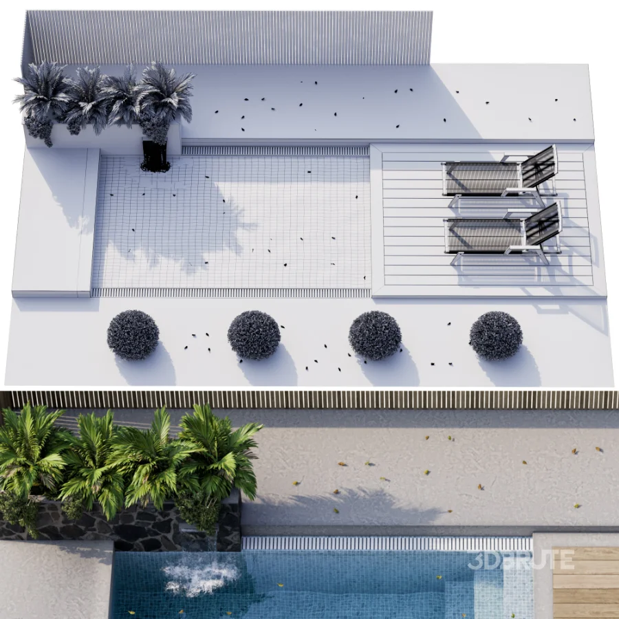 Backyard and Landscape with Pool 09 Image 1