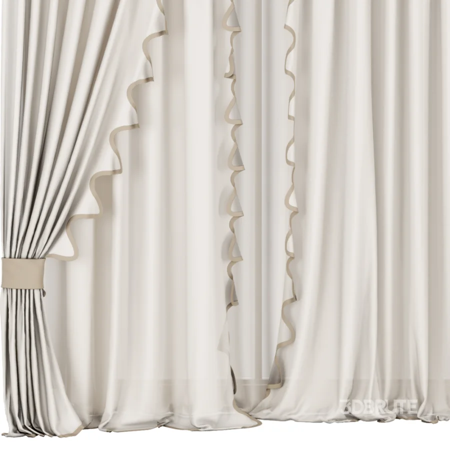Silk and Cotton Curtain Set 126 Image 5