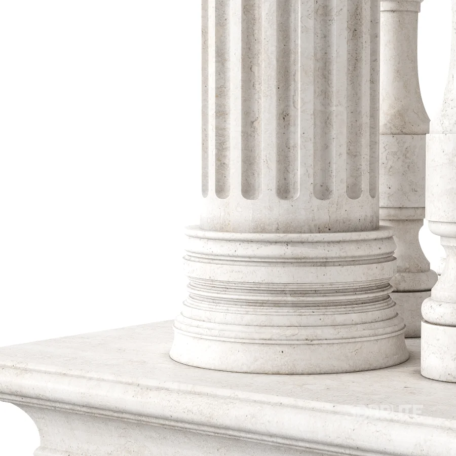 Classical Balcony With Marble Baluster Detailing – Facade Element 2 Image 5