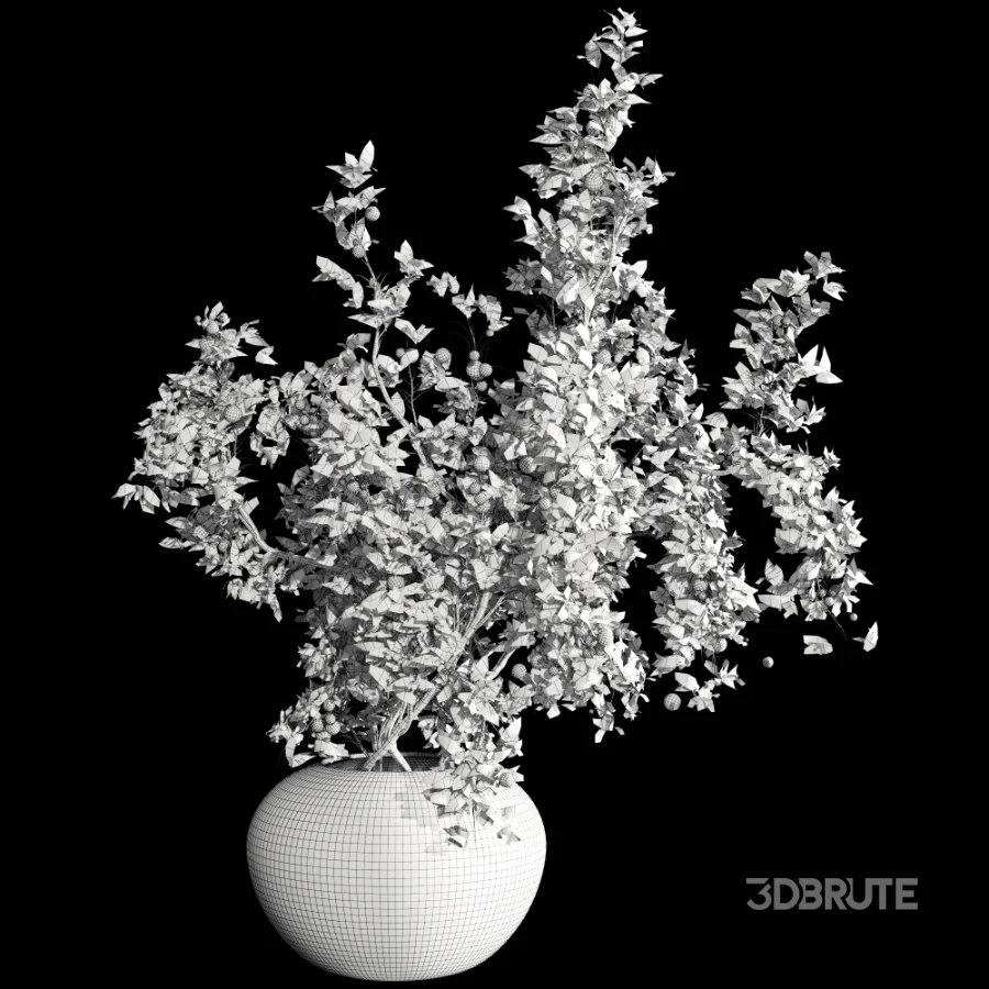 blueberry bouquet in vase Image 6