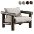 Oxford Wood Armchair - Thumbnail 1