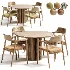 Hiroshima chair,Moon table Dantonehome Dining set - Thumbnail 8