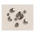 Modern Liquid Gold Pebble Wall Sculptures Set - Thumbnail 3