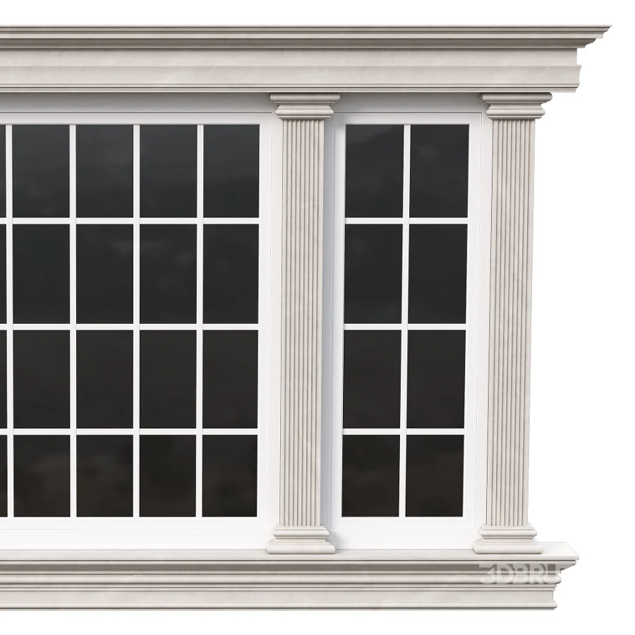 Architectural Classic Window 3D Model 18 Image 4