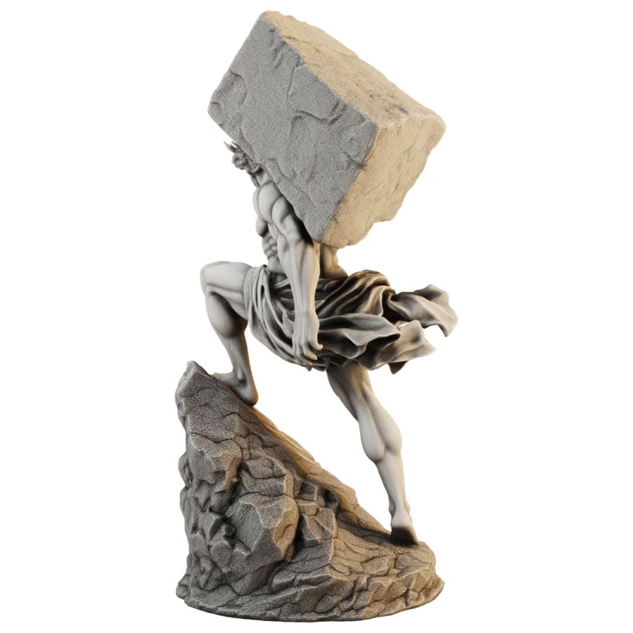 Atlas Burden Statue Image 3