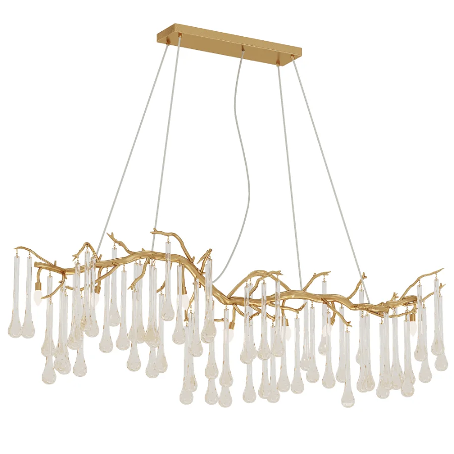 Aqua Makrama Chandeliers Image 1