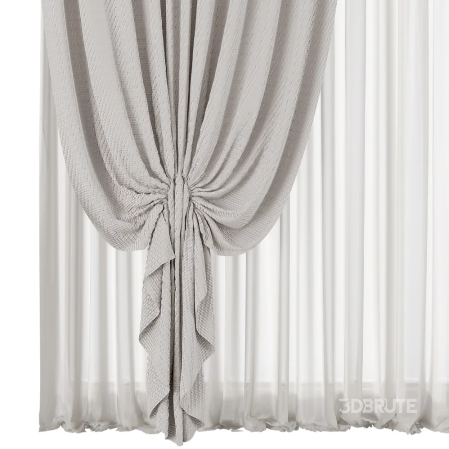 Silk and Cotton Curtain Set 129 Image 2