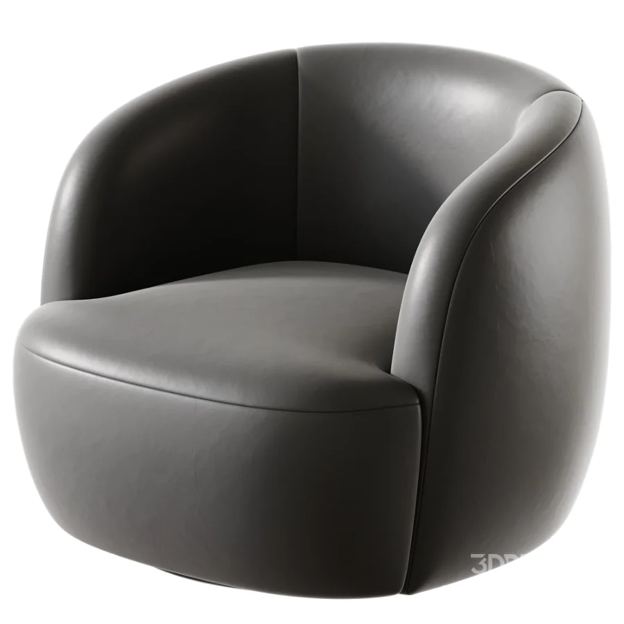 Tayson Swivel Armchair Stone Image 5
