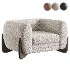 Tina Modern Boucle Upholstered Accent Armchair - Thumbnail 1
