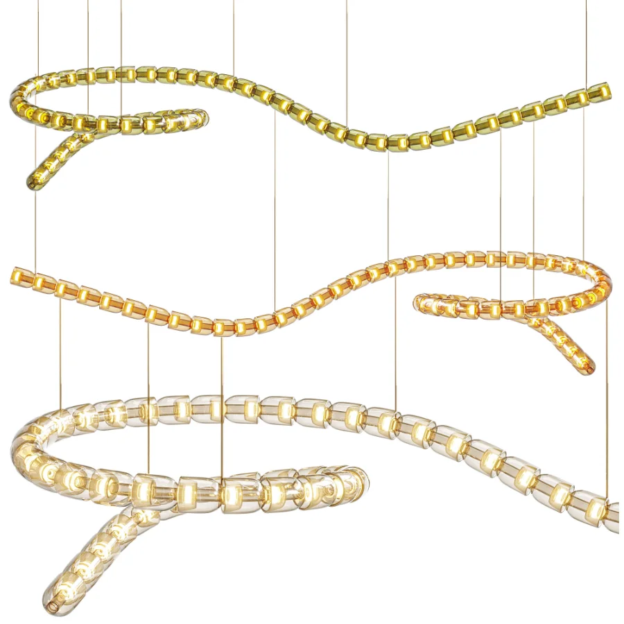 Gabriel Wave LED Chandelier Image 7