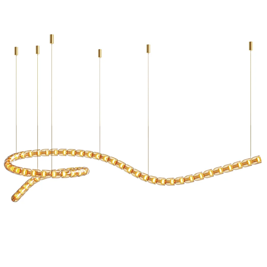 Gabriel Wave LED Chandelier Image 2