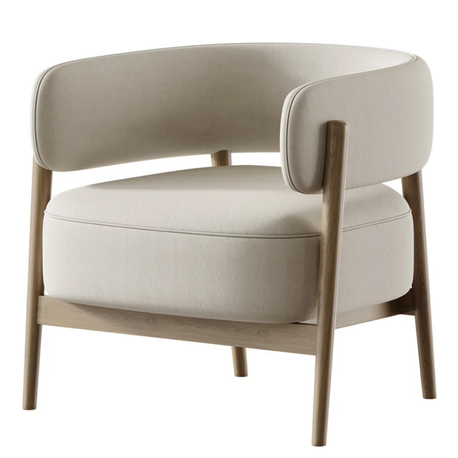 Marvin brown chenille swivel chair Image 2