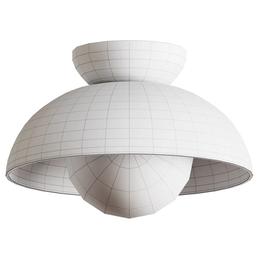 Modern Bowl Semi-Flush Mount Ceiling Light Image 4